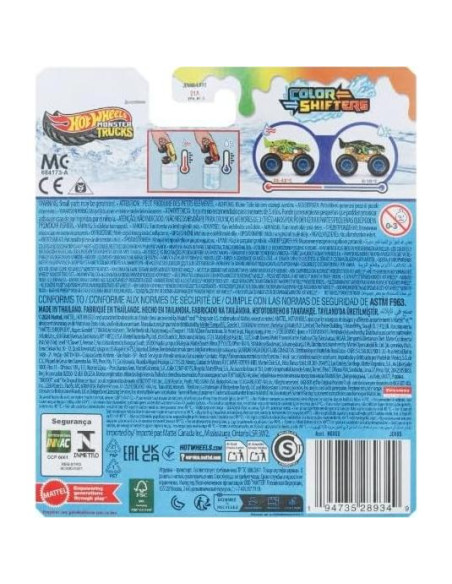 Hot Wheels Monster Trucks Mega Wrex 1:64 Cambio de Color Hot Wheels Monster Trucks Mega Wrex 1:64 Cambio de Color