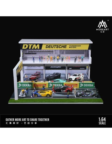 Diorama a Escala 1:64 con Iluminación LED - Pitstop Diorama a Escala 1:64 con Iluminación LED - Pitstop