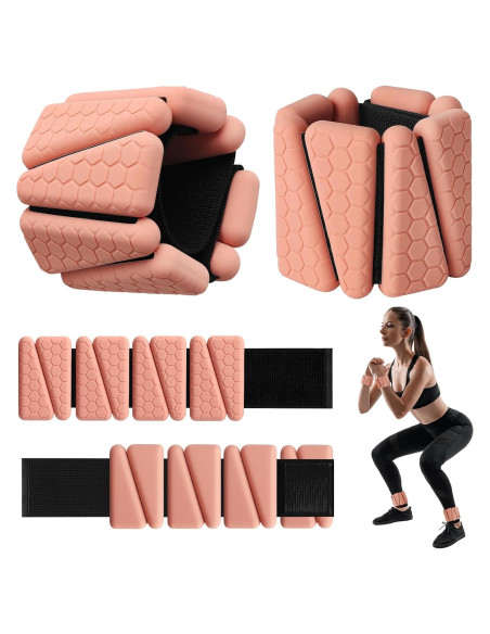 Pesas de Muñeca Ajustables FOUUAAOOU 0.9kg para Fitness Pesas de Muñeca Ajustables FOUUAAOOU 0.9kg para Fitness