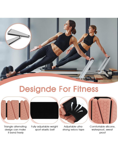 Pesas de Muñeca Ajustables FOUUAAOOU 0.9kg para Fitness Pesas de Muñeca Ajustables FOUUAAOOU 0.9kg para Fitness