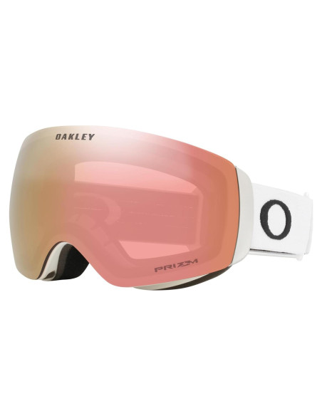 Gafas de Nieve Oakley Flight Deck M - Blanco Mate/Prizm Rosa
