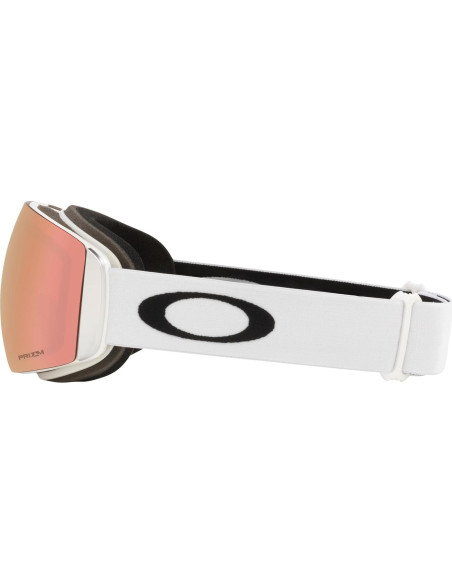 Gafas de Nieve Oakley Flight Deck M - Blanco Mate/Prizm Rosa