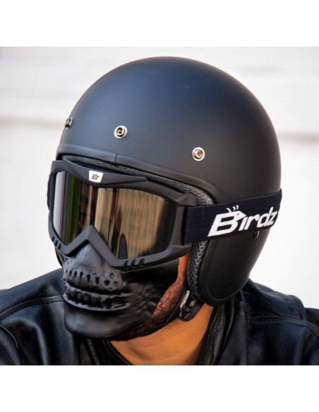 Gafas de sol Birdz Skullbird Negro con máscara facial y lentes UV Gafas de sol Birdz Skullbird Negro con máscara facial y lentes UV
