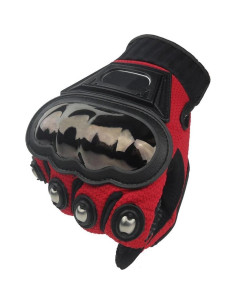 Guantes Protectores de Motocicleta TINTON LIFE Medianos Rojos 2