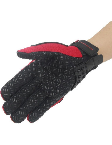 Guantes Protectores de Motocicleta TINTON LIFE Medianos Rojos