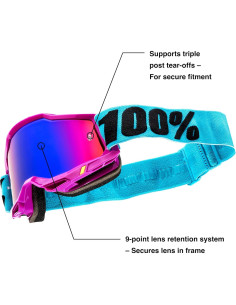 Gafas de Motocross 100% Accuri 2 Blackline Lente Claro 2
