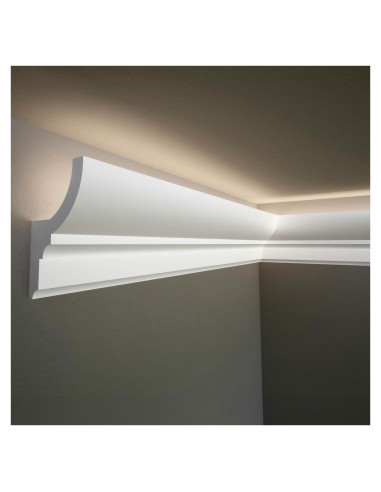 Juego de 7 Piezas de Moldura de Zócalo LED TUALCA 239.9 cm