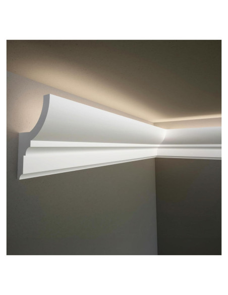 Juego de 7 Piezas de Moldura de Zócalo LED TUALCA 239.9 cm