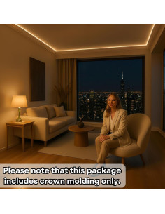 Juego de 7 Piezas de Moldura de Zócalo LED TUALCA 239.9 cm 2