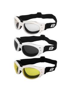 Gafas de Protección Birdz Eyewear Eagle para Motocicleta y Paracaidismo - 2 Pares