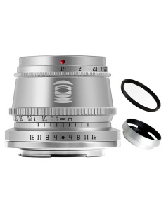 Lente Fijo TTArtisan 35mm F1.4 APS-C Enfoque Manual Plata