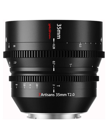 Lente de Cine 35mm T2.0 7artisans para Cámaras Sony E Lente de Cine 35mm T2.0 7artisans para Cámaras Sony E