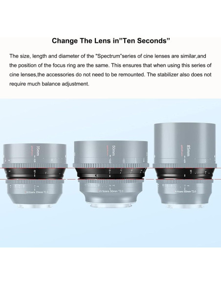 Lente de Cine 35mm T2.0 7artisans para Cámaras Sony E Lente de Cine 35mm T2.0 7artisans para Cámaras Sony E