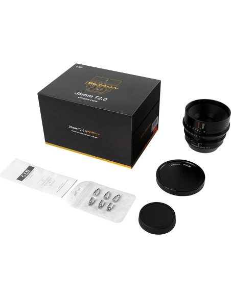 Lente de Cine 35mm T2.0 7artisans para Cámaras Sony E Lente de Cine 35mm T2.0 7artisans para Cámaras Sony E
