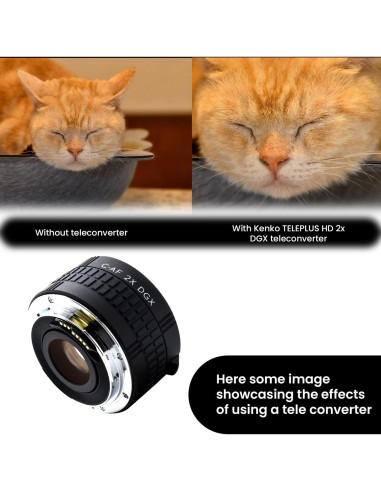 Teleconvertidor Kenko TELEPLUS HD 2X DGX para Canon - 80.9g