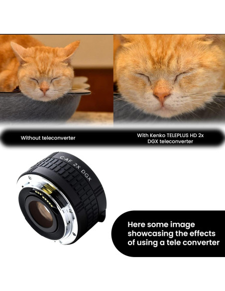 Teleconvertidor Kenko TELEPLUS HD 2X DGX para Canon - 80.9g Teleconvertidor Kenko TELEPLUS HD 2X DGX para Canon - 80.9g