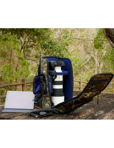 Mochila para cámara Kenko Aosta Sanctuary III Camuflaje Verde