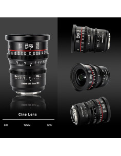 Lente de Cine Meike 12mm T2.5 S35 para Canon EF 2