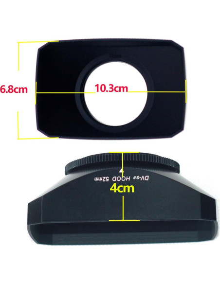 Capucha de Lente Gran Angular 52mm Mennon para Sony FDR AX33