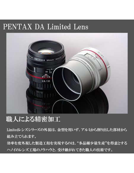 Lente Macro HD Pentax DA 35mm f/2.8 Plata - 1:1 Lente Macro HD Pentax DA 35mm f/2.8 Plata - 1:1