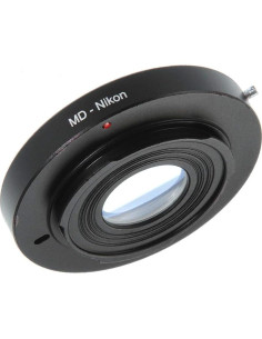 Anillo Adaptador FocusFoto Minolta MD a Nikon F AI con Cristal Óptico 2