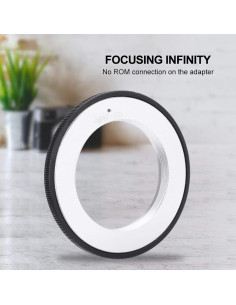 Anillo Adaptador de Lente M42 a FD Akozon Enfoque Manual 2