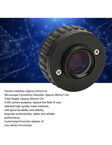 Adaptador de Microscopio 0.35X Estink con Llave Hexagonal