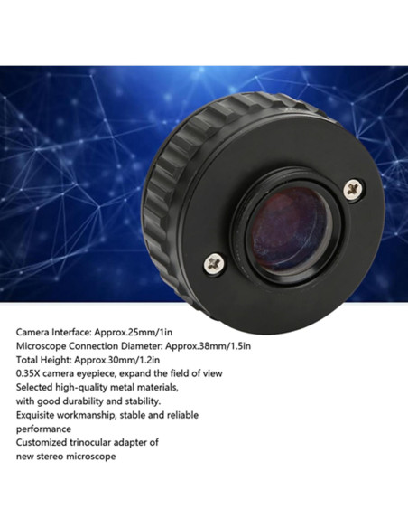 Adaptador de Microscopio 0.35X Estink con Llave Hexagonal