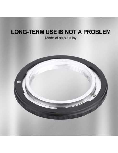 Anillo Adaptador de Lente M42 a FD Akozon Enfoque Manual
