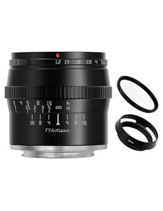 Lente TTArtisan 50mm F1.2 Manual para Canon M - Negro