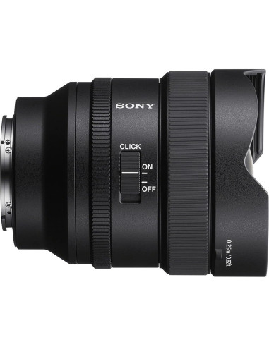 Lente Sony FE 14mm F1.8 GM Gran Angular Prime 0.46kg