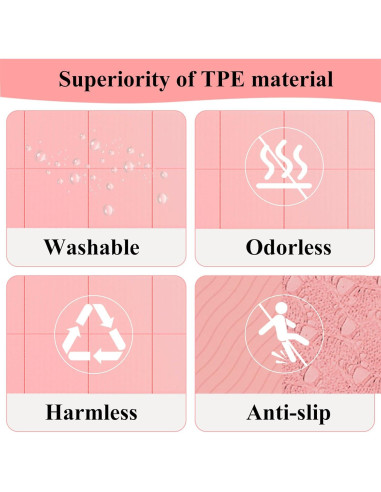 Alfombrilla de Yoga Plegable Buminee Antideslizante 0.61 cm