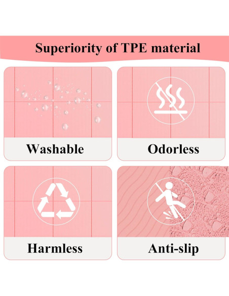 Alfombrilla de Yoga Plegable Buminee Antideslizante 0.61 cm