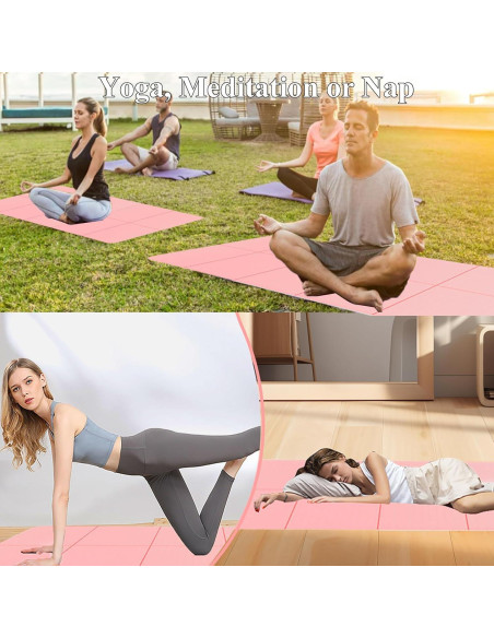 Alfombrilla de Yoga Plegable Buminee Antideslizante 0.61 cm