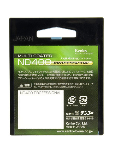 Filtro de Lente ND400 49mm Kenko Tokina Profesional Multi-Capa