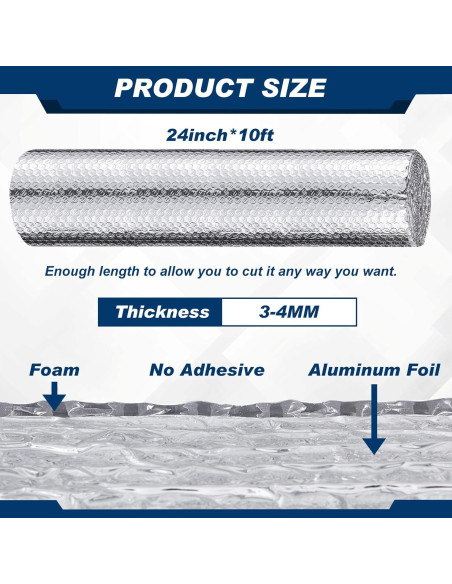 Aislamiento Reflectante Doble Amylove 2 Rollos 61 cm x 6 m