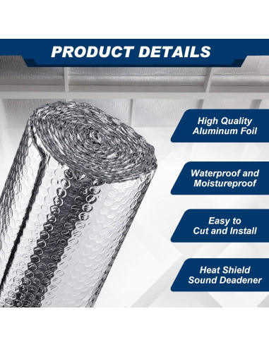 Aislamiento Reflectante Doble Amylove 2 Rollos 61 cm x 6 m