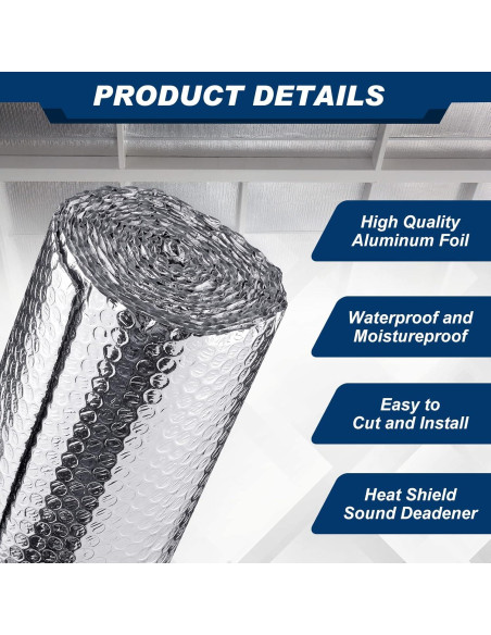 Aislamiento Reflectante Doble Amylove 2 Rollos 61 cm x 6 m