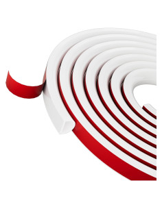 Tira de Sellado para Puerta Conwang 6m Silicona S-Blanco