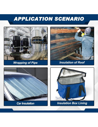 Aislamiento Reflectante Doble Amylove 2 Rollos 61 cm x 6 m