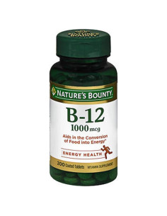 Tabletas de Vitamina B-12 Nature's Bounty 200 Unidades