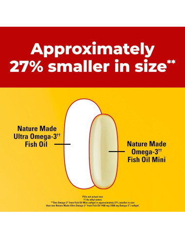 Suplemento Omega 3 Nature Made 1400 mg Sin Eructos 60 Gelatinas