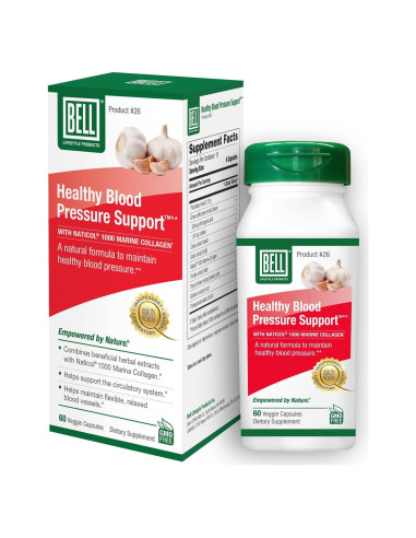 Suplemento Natural Bell Presión Arterial 60 Cápsulas Veganas