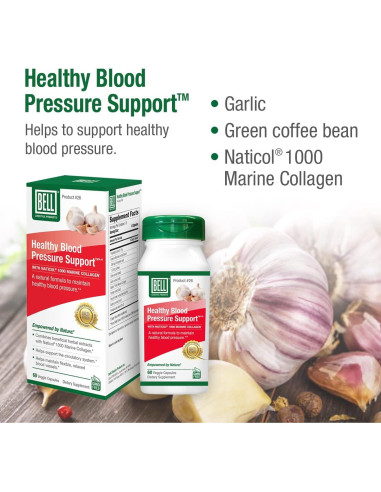 Suplemento Natural Bell Presión Arterial 60 Cápsulas Veganas