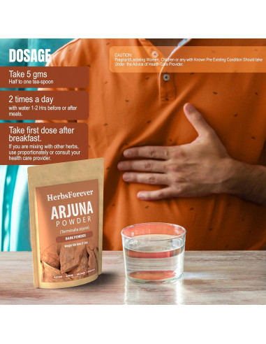 Polvo de Arjuna 454g - HerbsForever - Suplemento Herbal Vegano