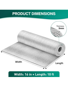 Aislamiento Reflectivo HADOR 40.64 cm x 3.05 m para Ventanas 2