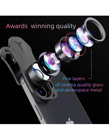 Lente Ojo de Pez HD FOTN 235 para Smartphones - Clip Universal