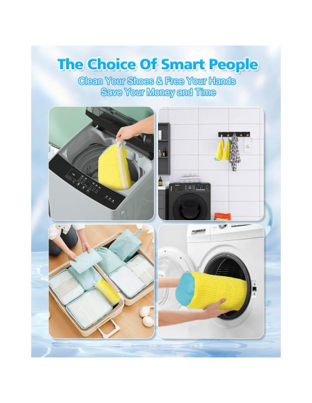 Bolsa de Lavado de Zapatos Toffos Chenilla Amarillo 2pcs