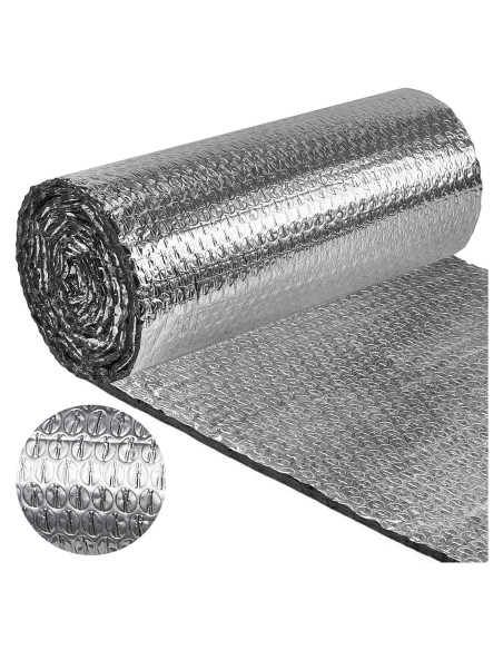 Aislante Reflectante de Aluminio Amylove 42 cm x 9.15 m