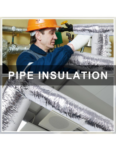 Aislante Reflectante de Aluminio Amylove 42 cm x 9.15 m